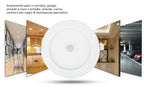 Faretto Led Rotondo 24W con Sensore Di Movimento 3000k Luce Calda