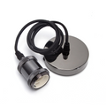 Portalampada Pendente Pendel E27 max 60W in Metallo Grigio