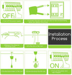 Portalampada Pendente Pendel E27 max 60W in Plastica Verde