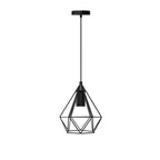 Lampadario Portalampada Pendente E27 Retrò Struttura Ferro Grigio