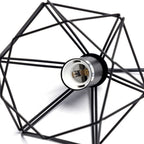 Lampadario Portalampada Pendente E27 Retrò Struttura Ferro Grigio