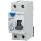 AIGOSTAR INTERRUTTORE DIFFERENZIALE SALVAVITA AC 2P 50A 30mA 240V PROTEZIONE DA DISPERSIONE VERSO TERRA