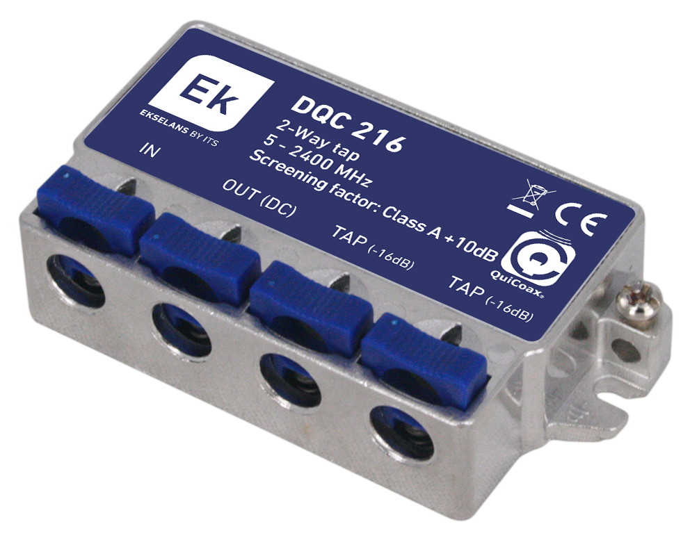 Derivatore QUICOAX 2 Uscite 16DB Ekselans