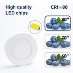 Pannello Faro led incasso 18W adattabile a foro 55-175 mm luce 3000-4000-6000K