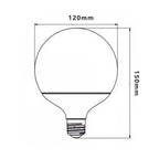 Lampada Globo LED G120 E27 24W 6000K Luce Fredda