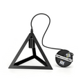 Lampadario Pendente Da Soffitto Pendente Frame E27 Nero