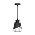 Lampadario Lampada Sospensione Moderno Industriale Paralume Nero E27