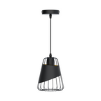Lampadario Lampada Sospensione Moderno Industriale Paralume Nero E27