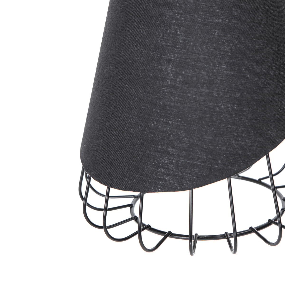 Lampadario Lampada Sospensione Moderno Industriale Paralume Nero E27