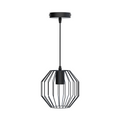 Lampadario a Sospensione Design Moderno Industriale Nero E27