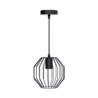 Lampadario a Sospensione Design Moderno Industriale Nero E27