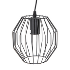 Lampadario a Sospensione Design Moderno Industriale Nero E27