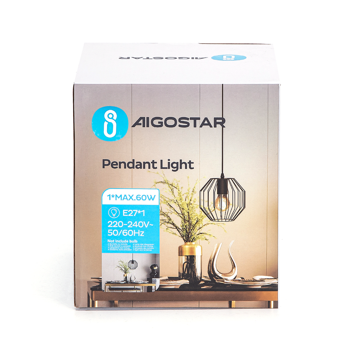 Lampadario a Sospensione Design Moderno Industriale Nero E27