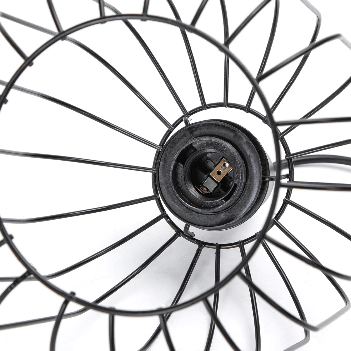 Lampadario a Sospensione Design Moderno Industriale Nero E27