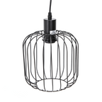Lampadario a Sospensione Design Moderno Industriale Nero E27