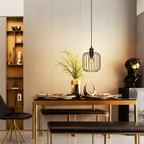 Lampadario a Sospensione Design Moderno Industriale Nero E27