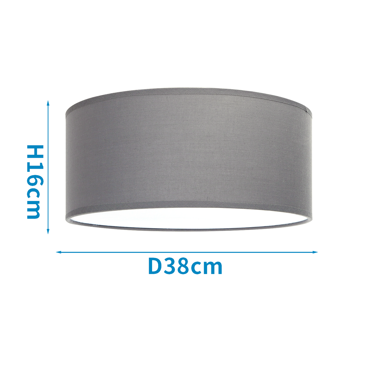 Lampadario Soffitto o Sospensione In Tessuto Design Moderno 2 x E27
