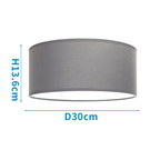 Lampadario Soffitto o Sospensione In Tessuto Design Moderno 2 x E27
