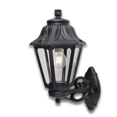 Lanterna Applique a Parete in Resina BISSO ANNA Nero E27 IP55