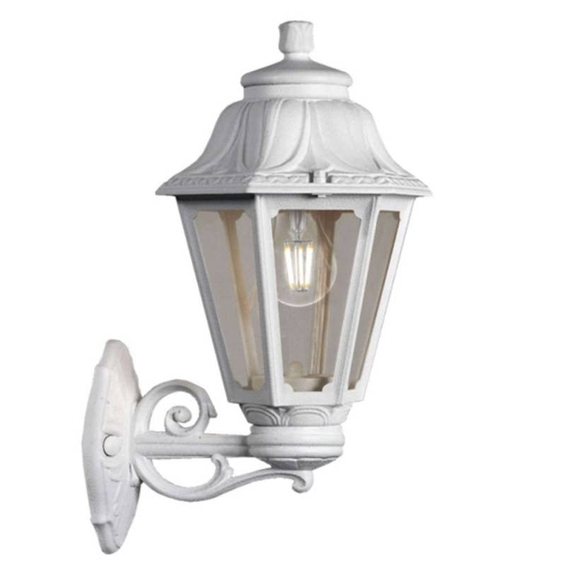 Lanterna Applique a Parete in Resina BISSO ANNA Bianco E27 IP55