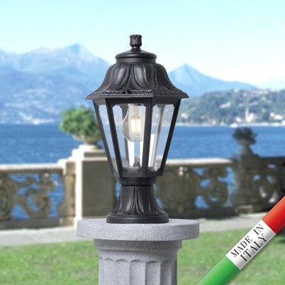Lanterna in Resina MIKROLOT ANNA Nera IP55 E27 Fumagalli