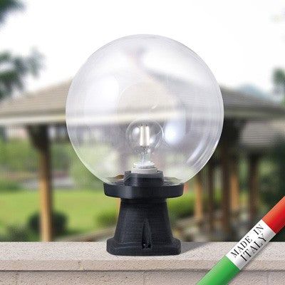 Lampada da Terra in Resina DISMA G250 E27 IP55 Fumagalli Trasparente