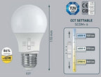 Applique in Resina Up & Down FRANCY WALL Nera IP55 E27 CCT