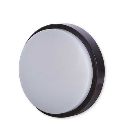 Plafoniera LED Rotonda Nera 15W Luce Naturale 4000K Ø180*55 IP54