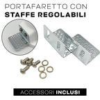 KIT 36 Portafaretti Gesso Ceramico Slim Quadrato da Incasso + 36 Lampadine GU10