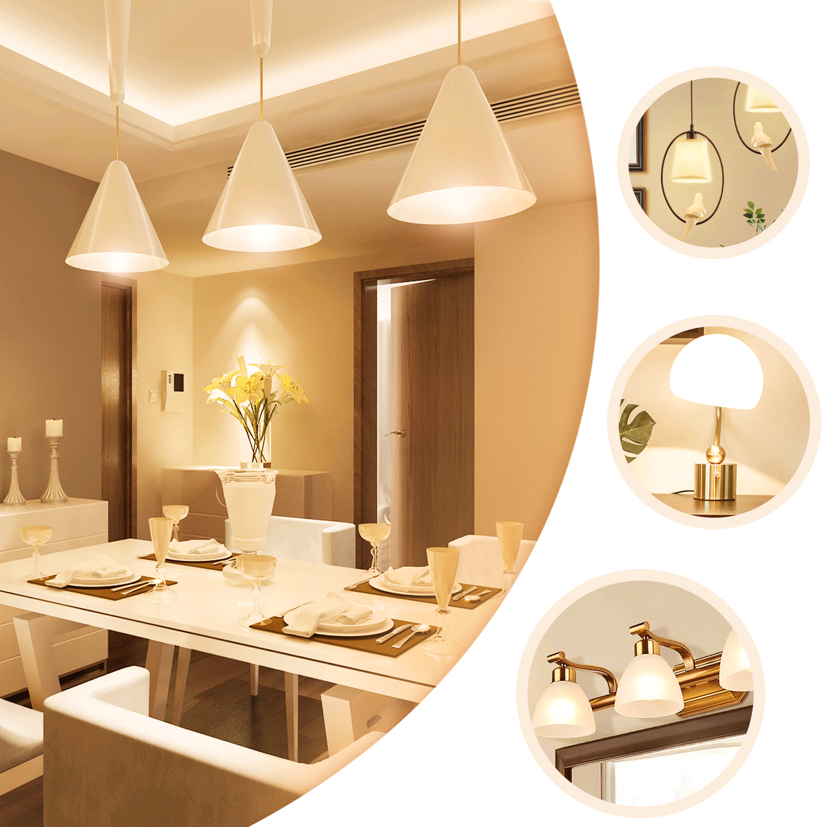 Lampadina LED Filamento C35 4W E14 2200K Luce Calda