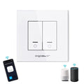 Interruttore Unidirezionale WIFI a Due Bande Compatibile Vimar Plana Bianco