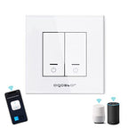 Interruttore Unidirezionale WIFI a Due Bande Compatibile Vimar Plana Bianco