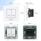 Interruttore Unidirezionale WIFI a Due Bande Compatibile Vimar Plana Bianco