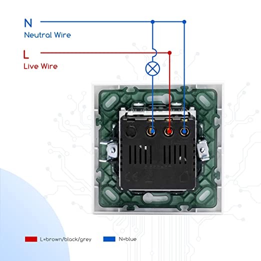 Interruttore Unidirezionale WIFI a Una Banda Compatibile Vimar Plana Bianco