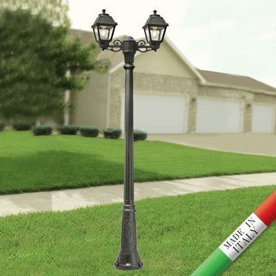Lampione da Giardino 2 Luci GIGI BISSO MARY 2 x E27 IP55 Fumagalli