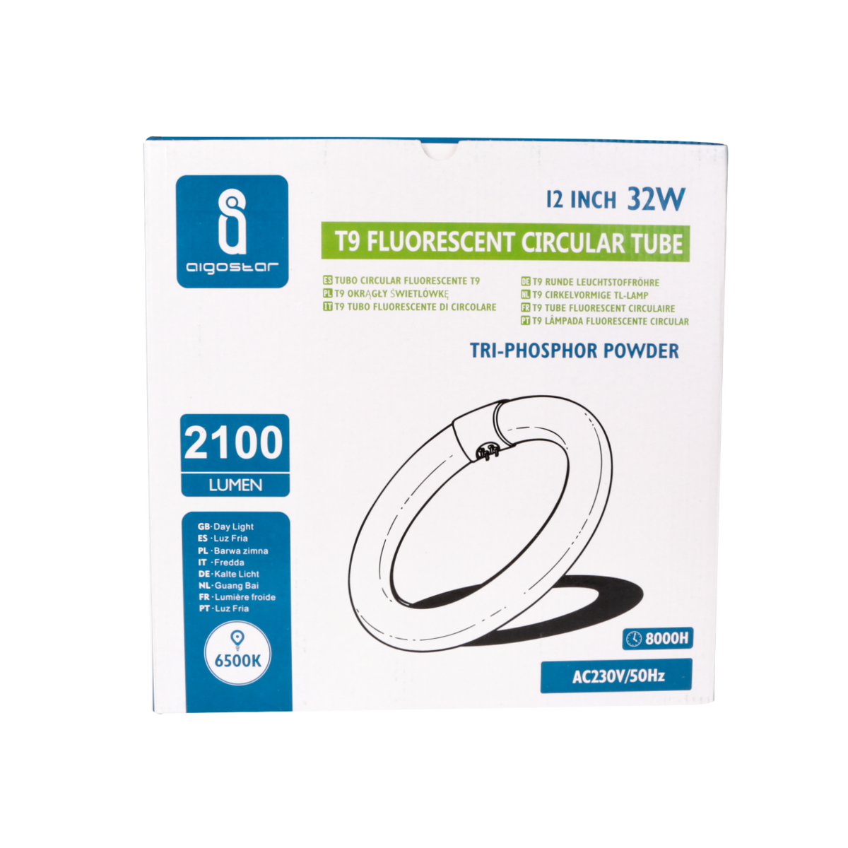 Circolina Fluorescente T9 G10Q per Plafoniera Rotonda 30cm 32W Bianco Freddo 6500K