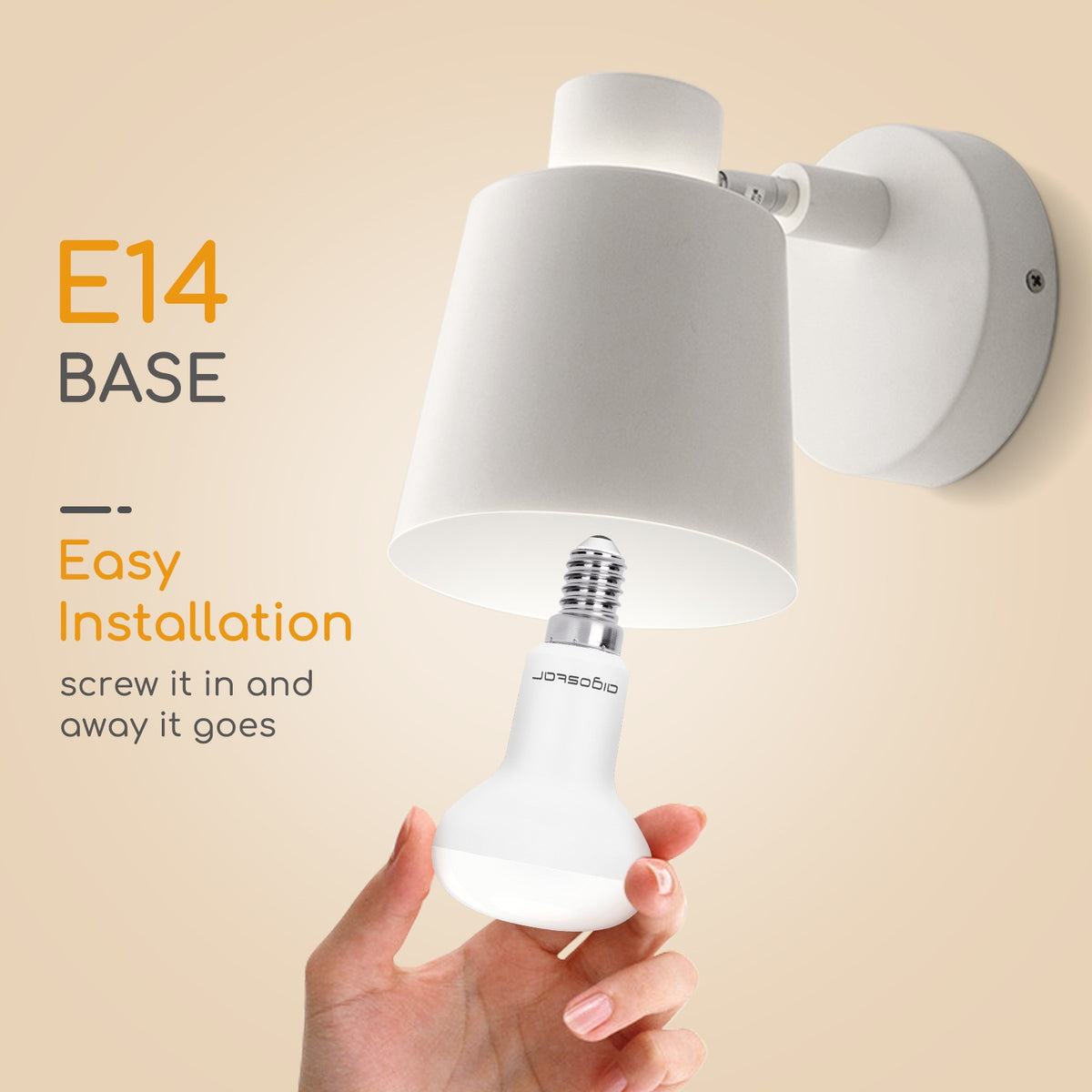 Lampadina Led E14 Faretto Spot R50 7W Bianco Caldo 3000K