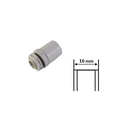 Raccordo Tubo - Scatola Passo Metrico 16 mm IP65 in PVC Grigio