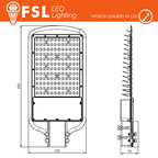 Faro Lampione Armatura Stradale 150W 4000K 15840lm FSL