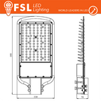 Armatura Stradale Lampione Led 100W 4000K 10.600LM IP65 FSL