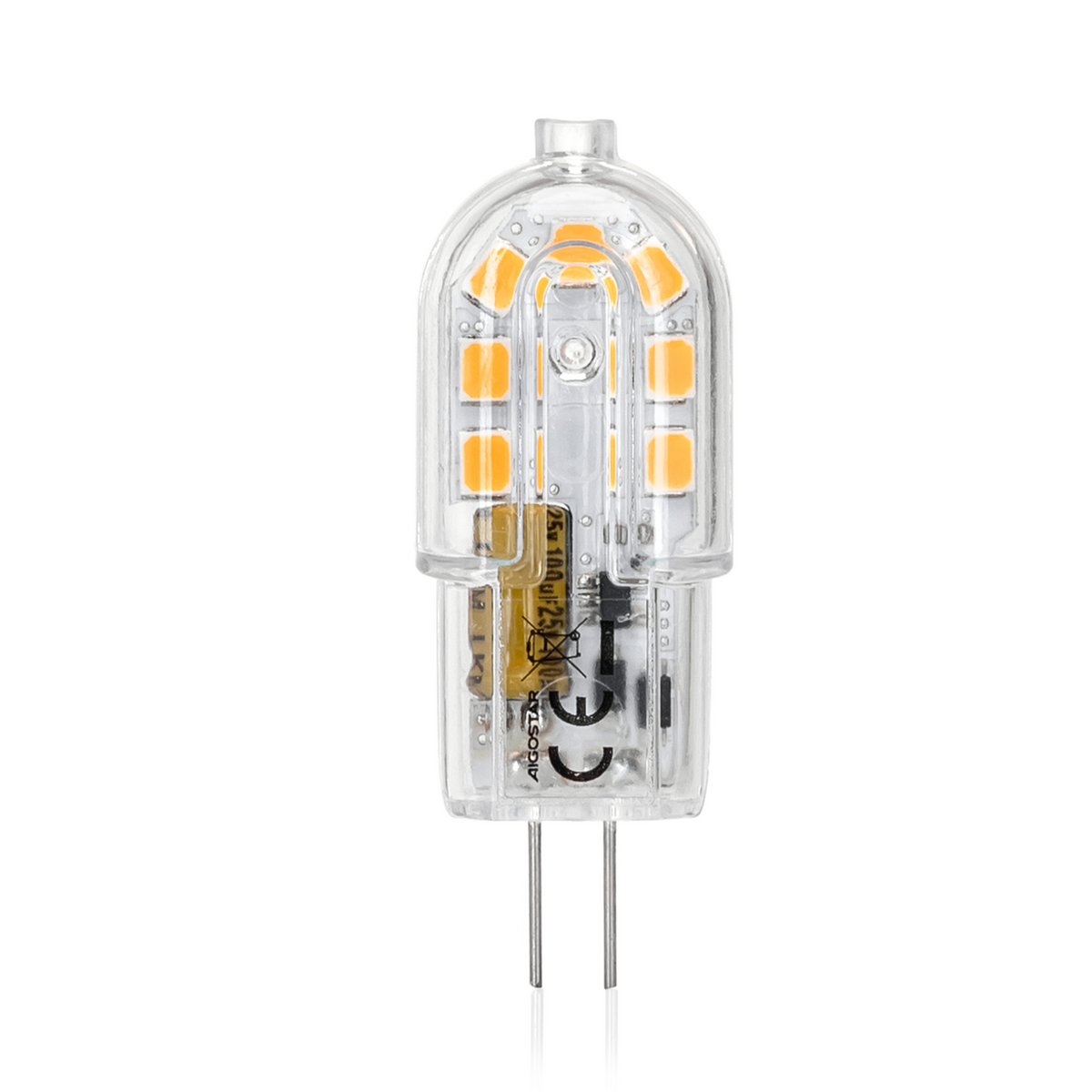 Lampadina Led G4 1,7W SMD Trasparente Bianco Freddo 6500K