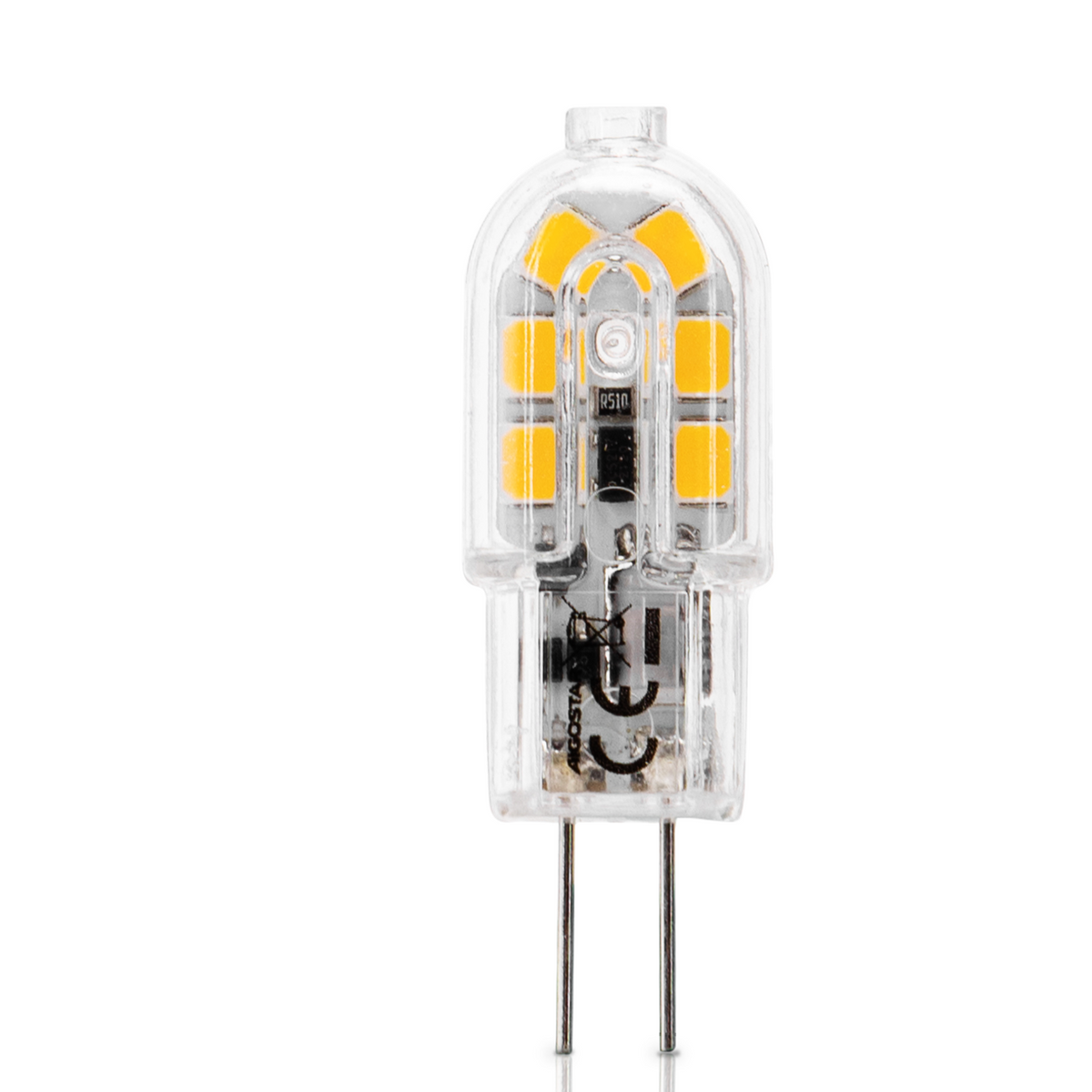 Lampadina Led G4 1,3W SMD Trasparente Bianco Caldo 3000K