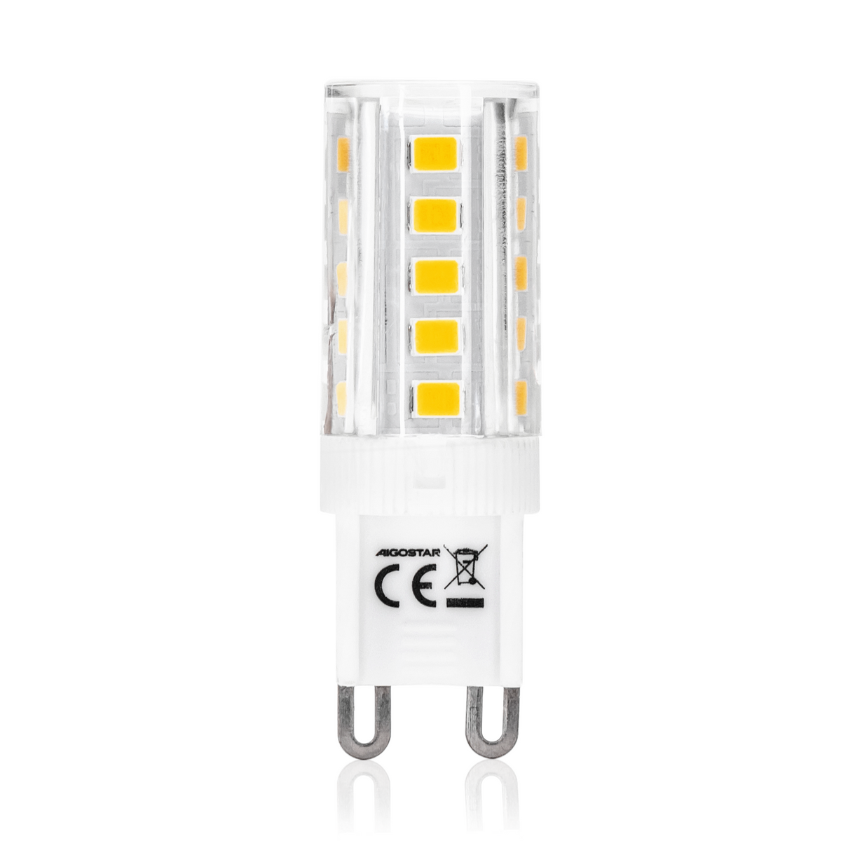 Lampadina Led G9 3,5W SMD trasparente Bianco Caldo 3000K Aigostar