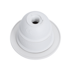 Portalampada E27 Bianco 250V in Plastica Con Anello