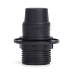 Portalampada E14 Nero 250V in Plastica Con Anello