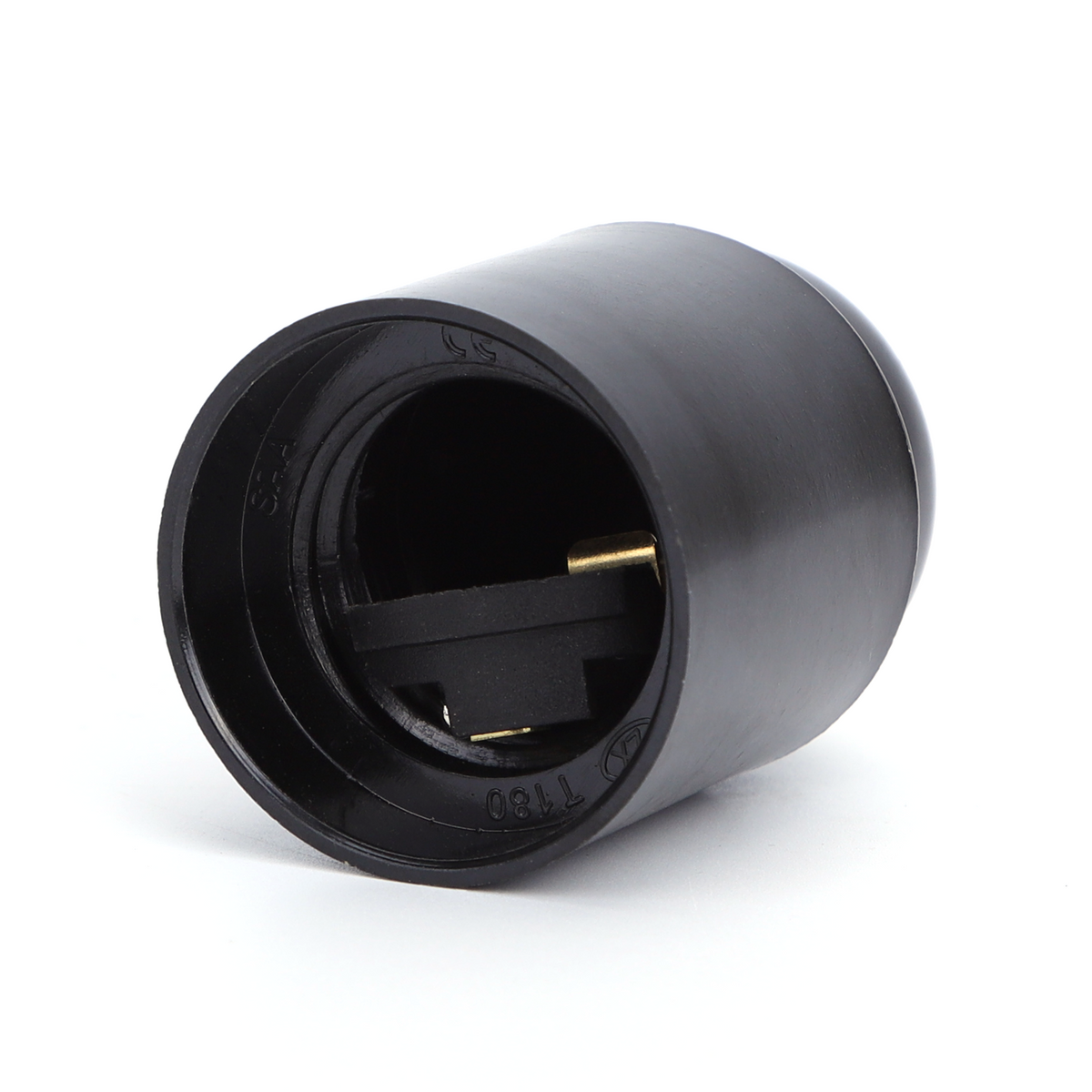 Portalampada E27 Nero 250V in Bachelite