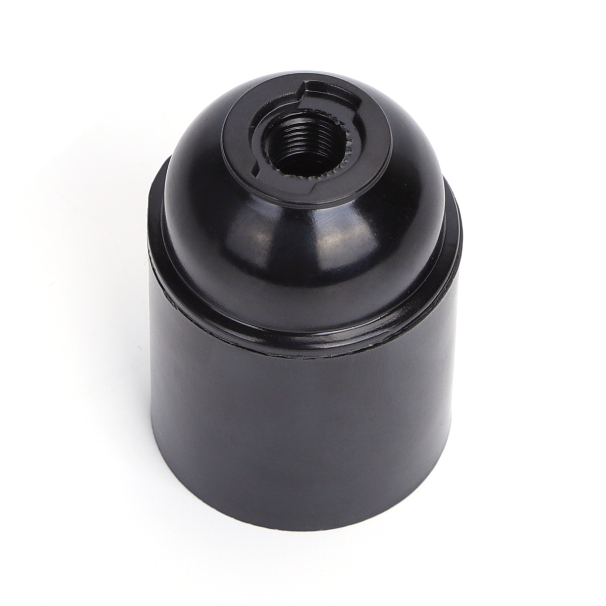 Portalampada E27 Nero 250V in Bachelite
