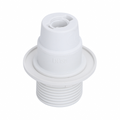 Portalampada E14 Bianco 250V in Plastica Con Anello