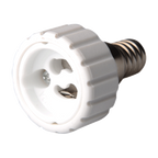 Adattatore Portalampada da E14 a GU10 Bianco 250V