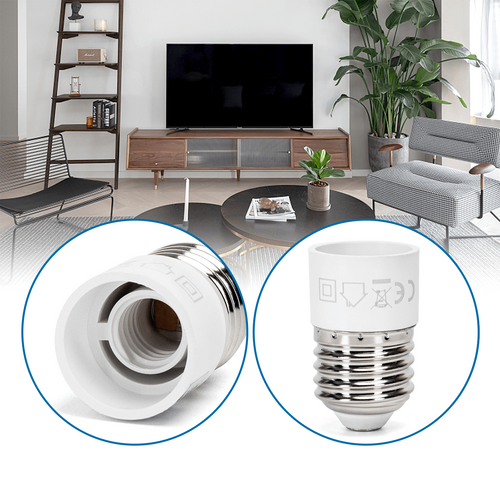 Adattatore Portalampada da E27 a E14 Bianco 250V Aigostar